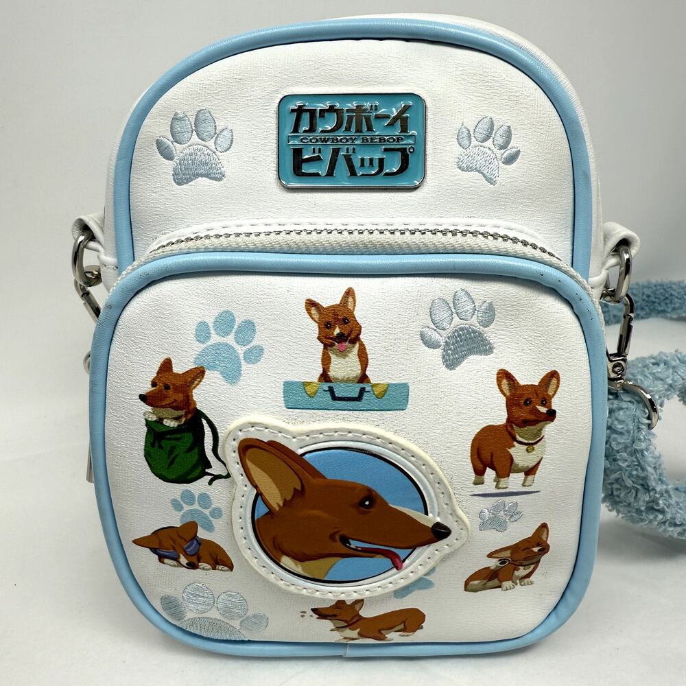 Cowboy Bebop Ein Crossbody Bag BioWorld Exclusive Anime Corgi Adjustable Strap